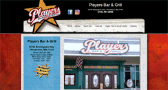 Desktop Screenshot of playersbargrill.com