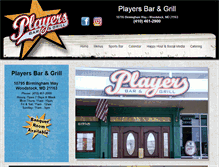 Tablet Screenshot of playersbargrill.com